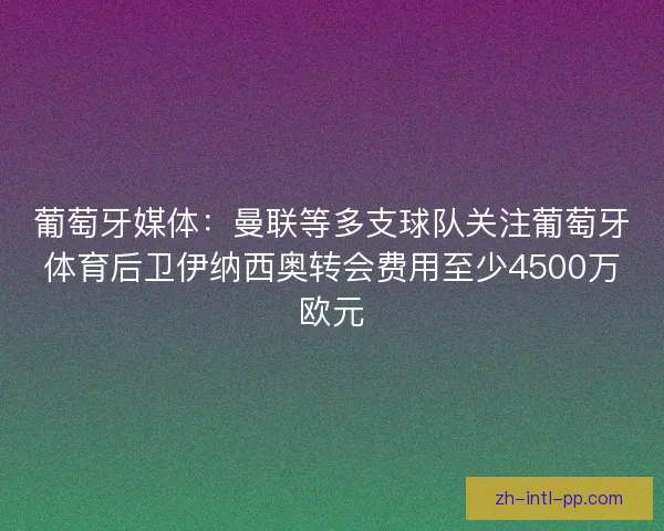 葡萄牙媒体:曼联等多支球队关注葡萄牙体育后卫伊纳西奥转会费用至少4500万欧元 葡萄牙媒体:曼联等多支球队关注葡萄牙体育后卫伊纳西奥转会费用至少4500万欧元